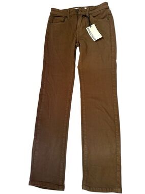 Bootlegger Women's Brown Straight-Leg Jeans 24w x 29L